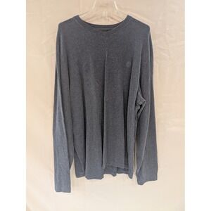 Timberland Weathergear Men's XXL Long Sleeve V Neck Tee Shirt Gray